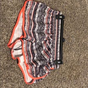 black, white &’ orange shorts